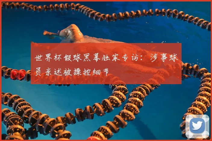 世界杯假球黑幕独家专访：涉事球员亲述被操控细节